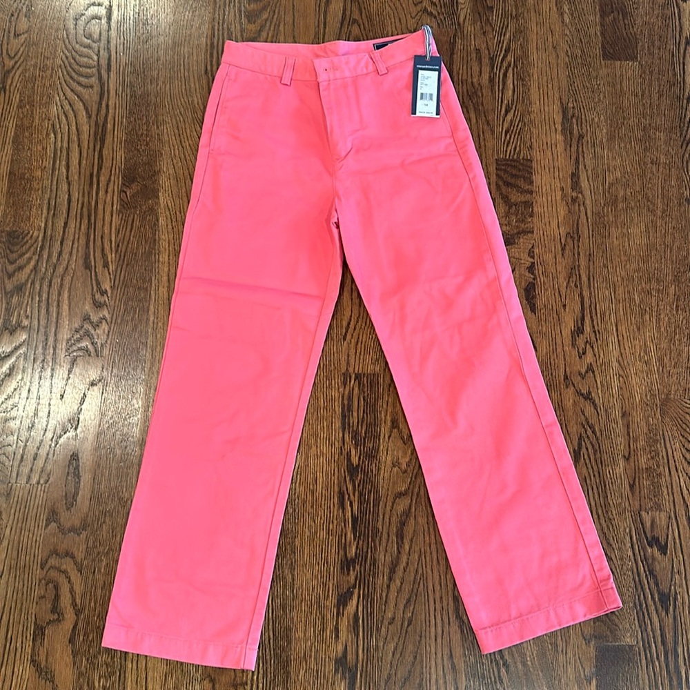 Boy’s Vineyard vines club pants size 14 Jetty Red (melon color)